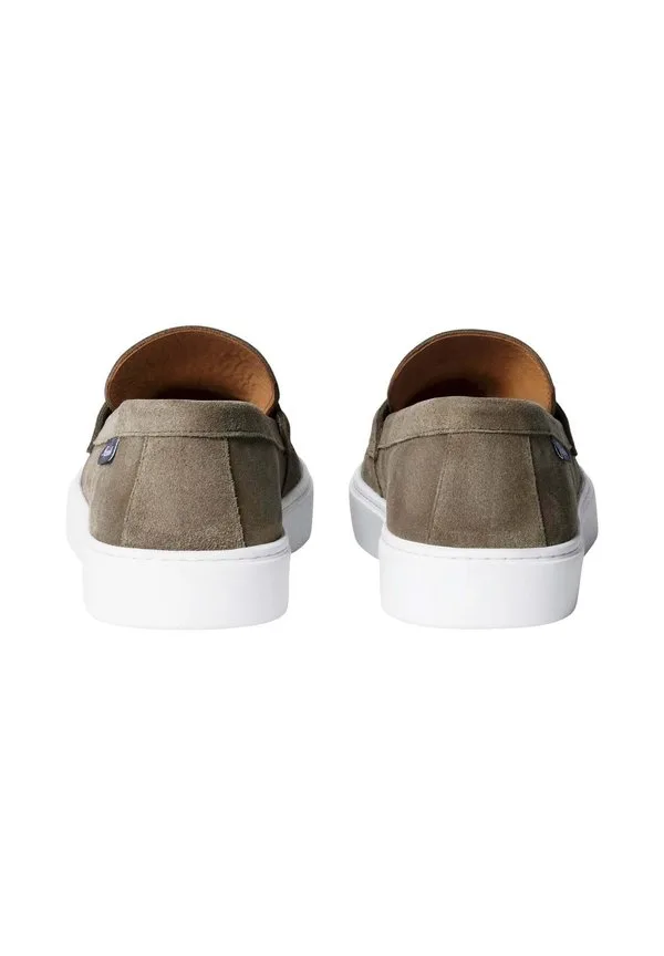 Лоферы с закругленной подошвой Façonnable, Grey Olive Green — фото 4