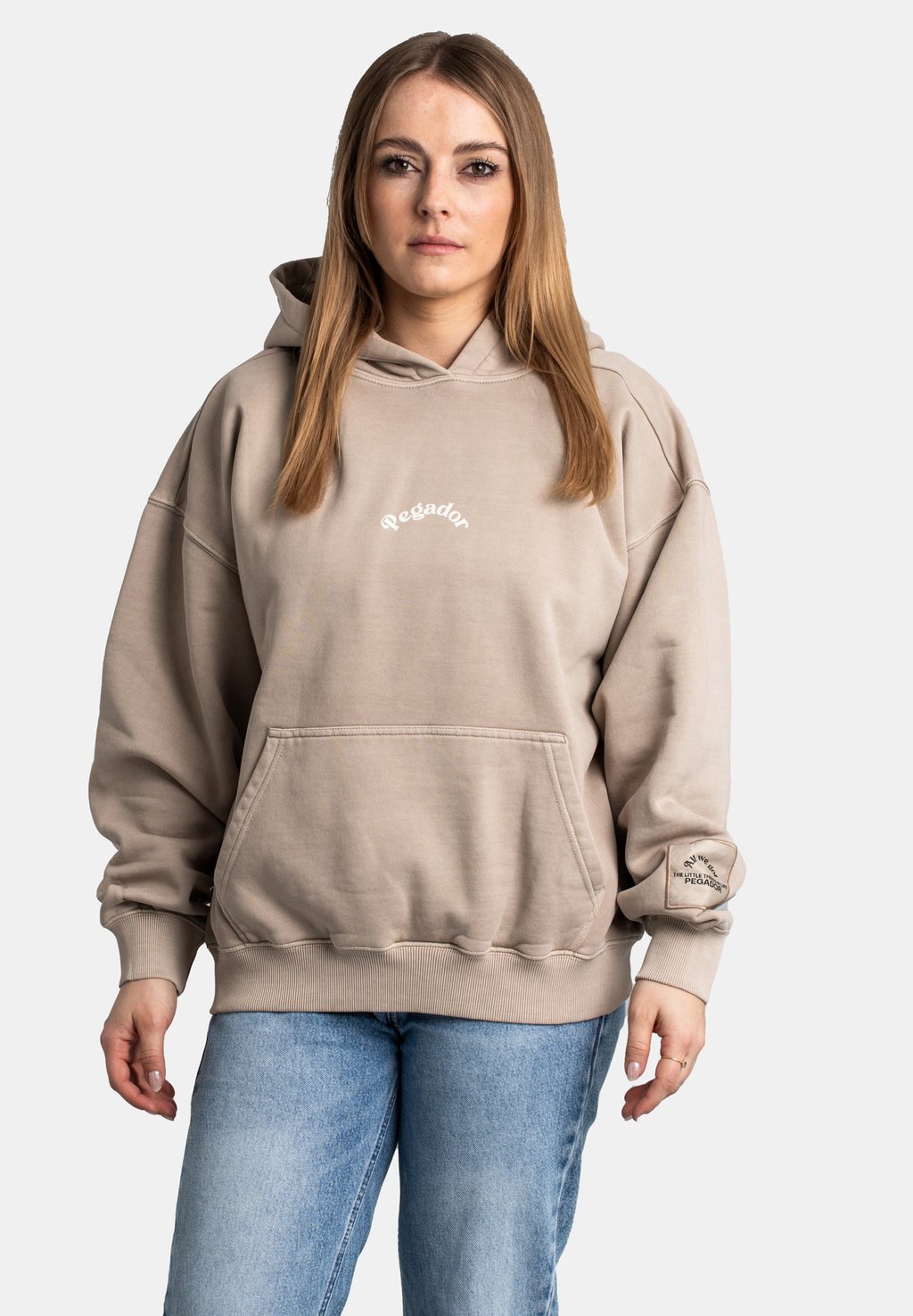 

Толстовка RITA con cappuccio Pegador, цвет Vintage Dark Stone