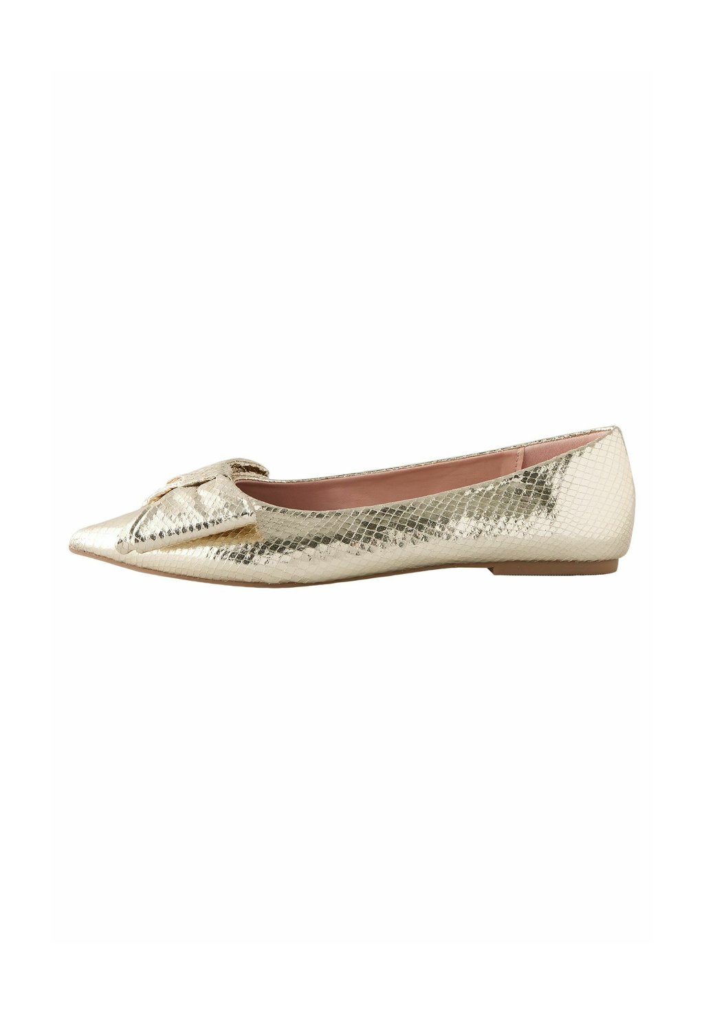 Балетки REGULAR FIT - FOREVER COMFORT POINT TOE BOW Next, золотой
