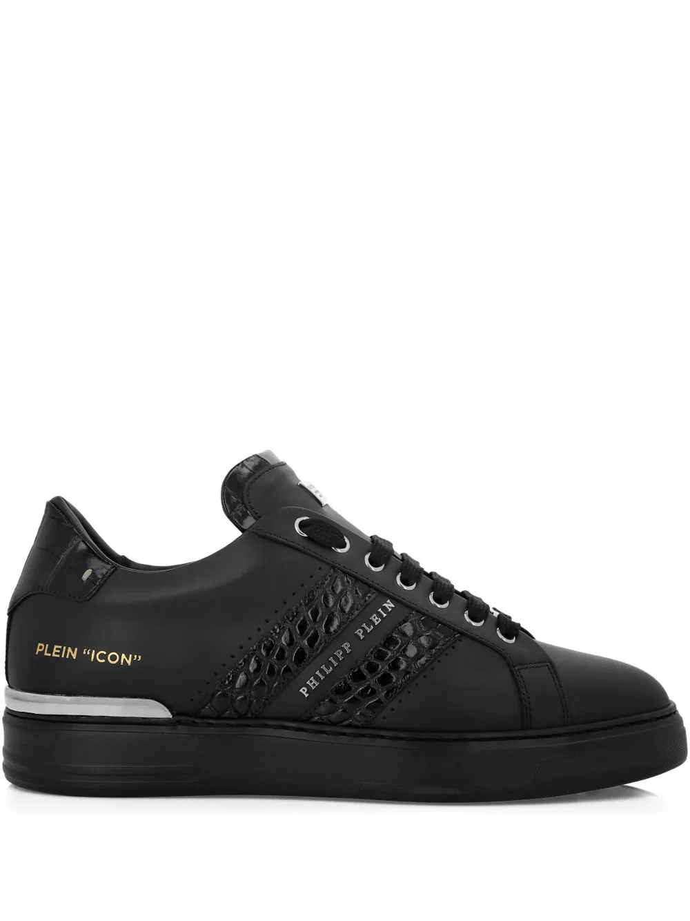 

Кеды на шнуровке Philipp Plein, черный