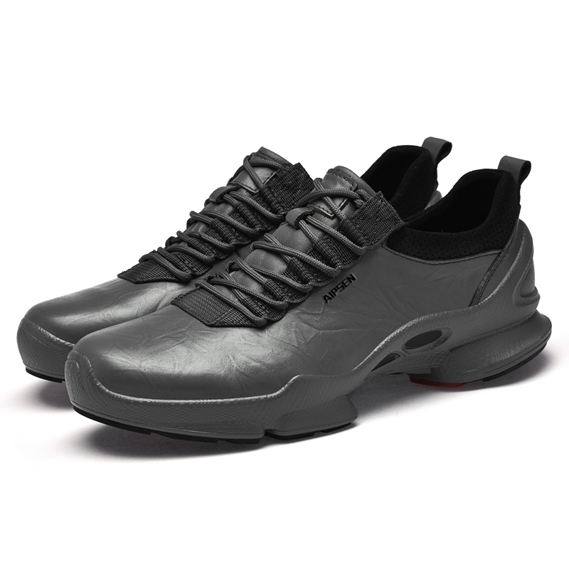 AIPSEN Мужские повседневные кроссовки Low Top серые, цвет Gray — фото 3