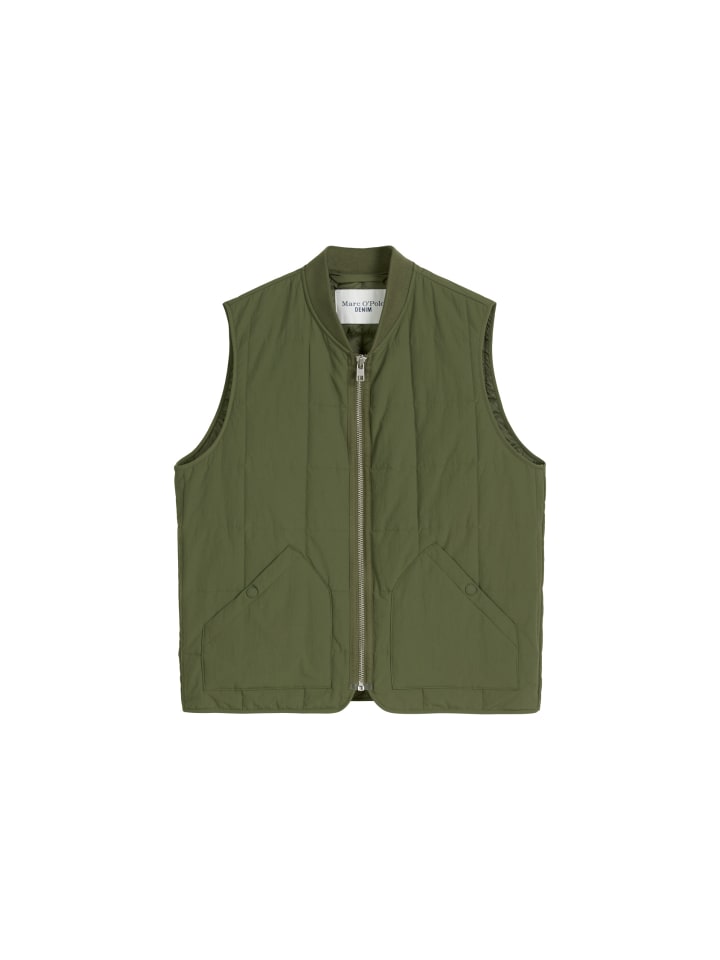 

Marc O'Polo DENIM Обычный жилет для активного отдыха, цвет «Темный мох»