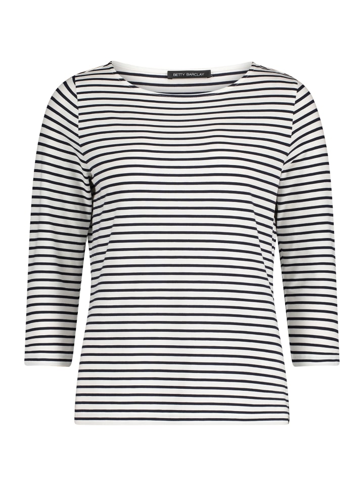 

Базовая полосатая рубашка белого/темно-синего цвета Betty Barclay