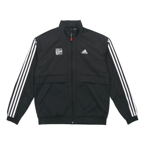 

Куртка adidas Cny Jkt South Fleece Lined Stay Warm Stand Collar Sports Jacket Black, черный