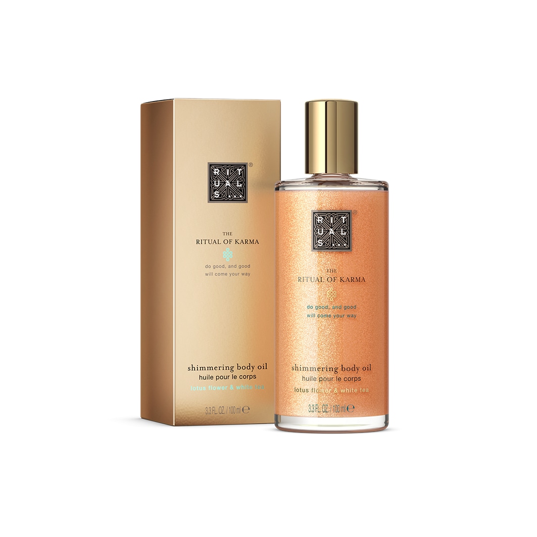 Масло для тела the ritual of karma shimmering body oil Rituals, объем 100 мл — фото 2