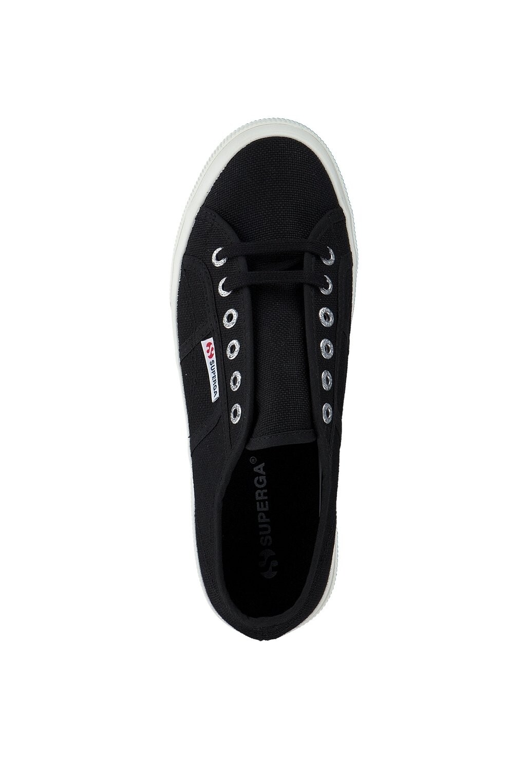 

Кроссовки на шнуровке Superga, черный