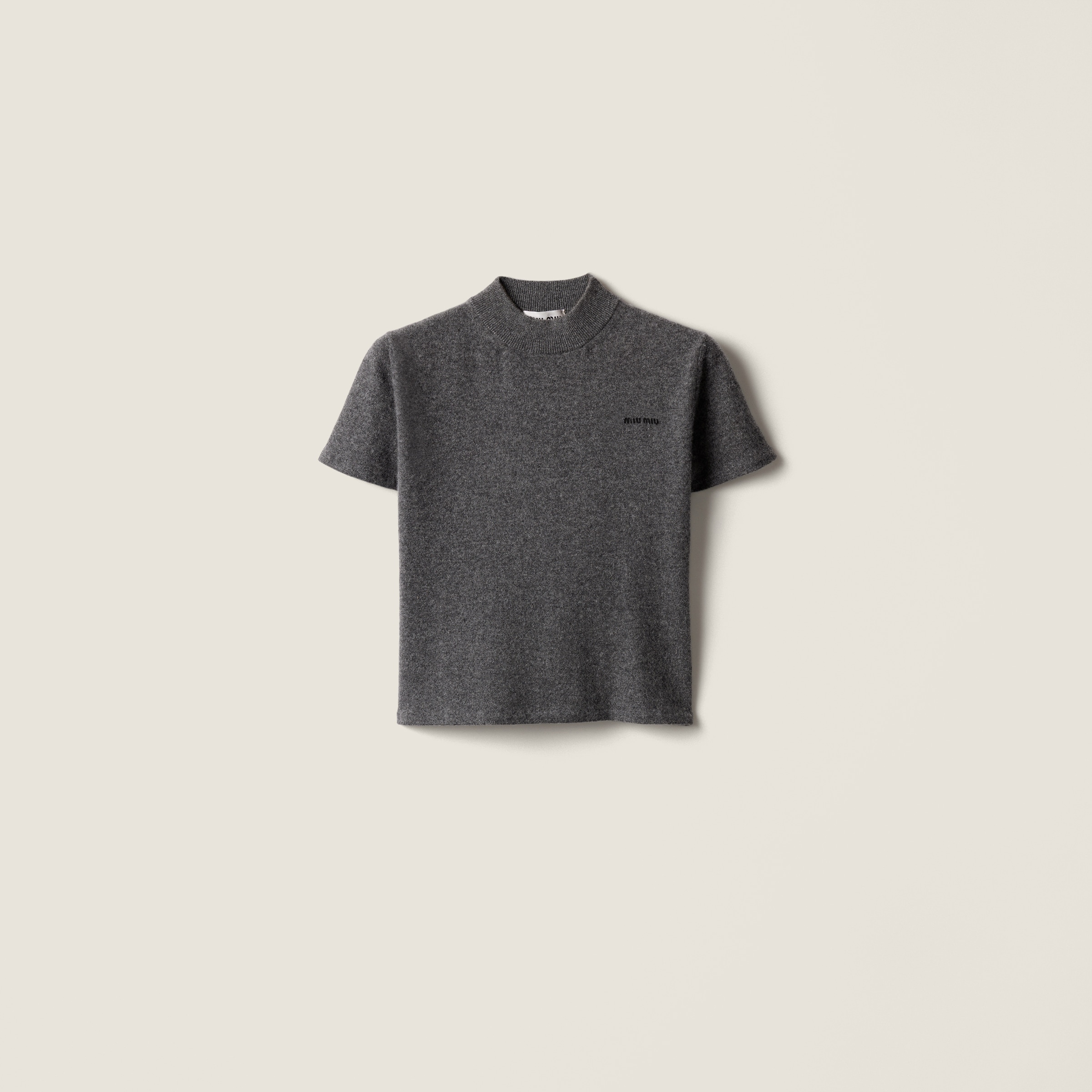 

Кашемировый свитер MIU MIU, сланцево-серый