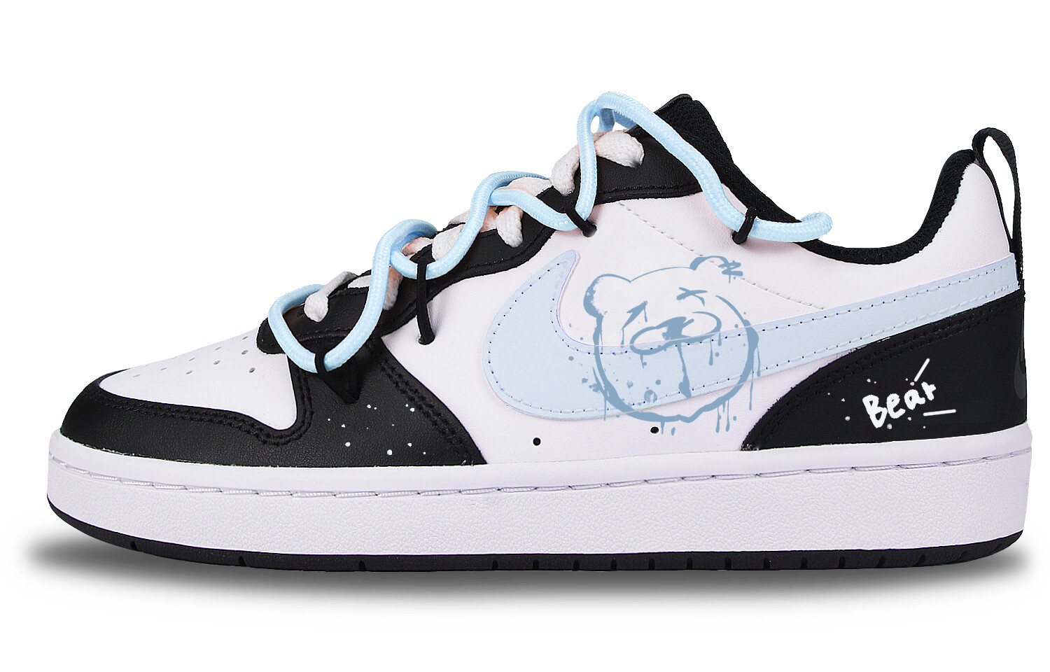 

Кроссовки Nike Court Borough Skateboard Shoes Women's Low-Top Blue, Белый, Кроссовки Nike Court Borough Skateboard Shoes Women's Low-Top Blue
