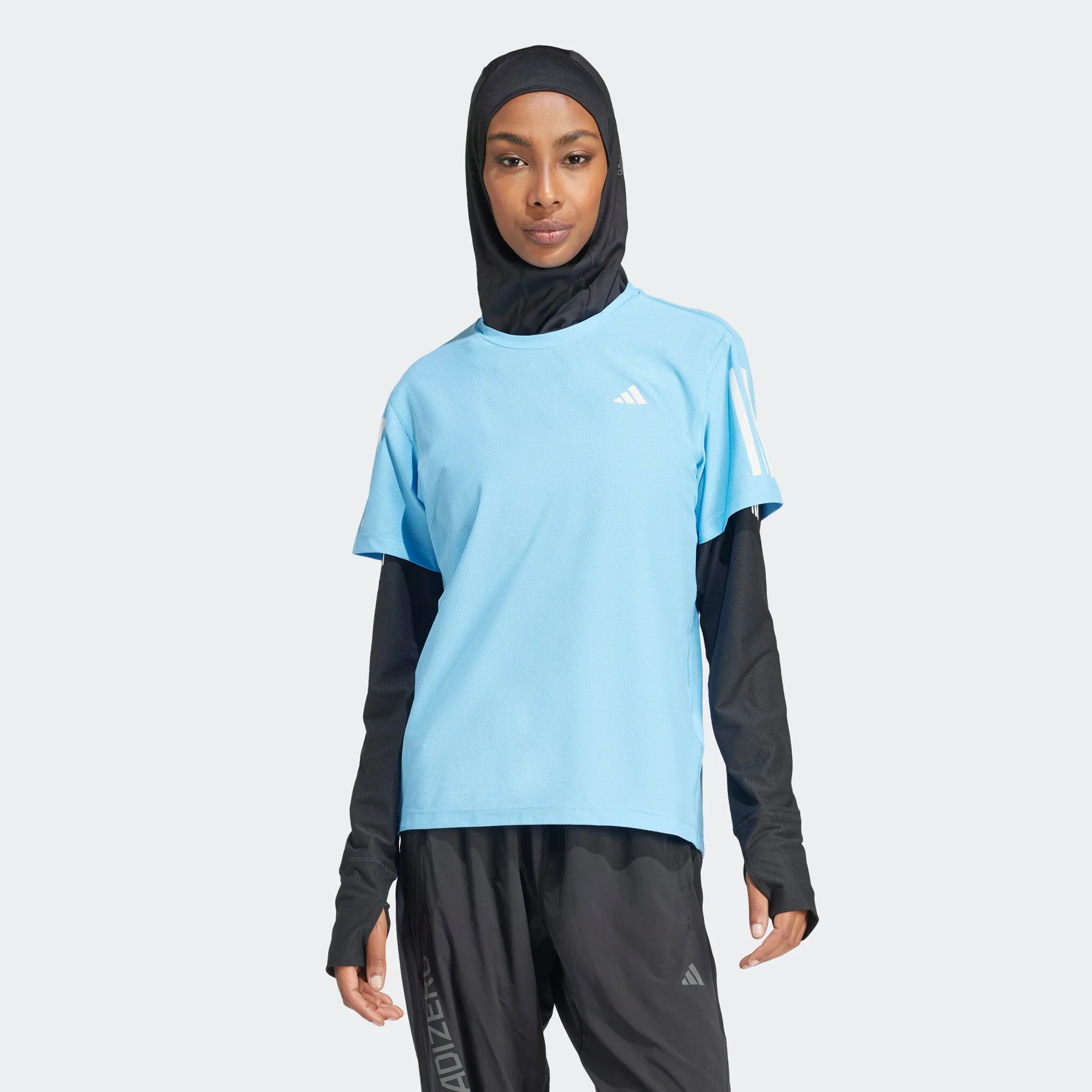 

Футболка для бега adidas Performance "OTR B TEE", цвет Seblbu