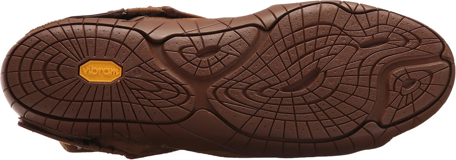 Классические унисекс ботинки Vibram средней высоты на кожаной подошве, коричневый — фото 4