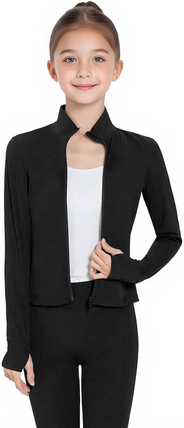 Детский спортивный костюм с курткой и брюками клеш, Lovdaswi, Black-tops