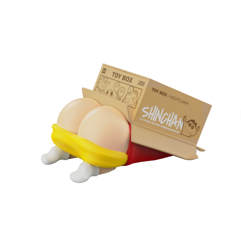 

Фигурка chibi лампа с котом из серии "Крайон Синтян" ROCK, Xiaoxin Butt Style