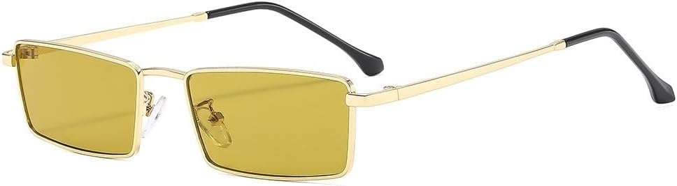 

Мужские солнцезащитные очки в квадратной металлической оправе, маленькие, для активного отдыха, вождения, отдыха. Женские солнцезащитные очки для отпуска Generic, Green