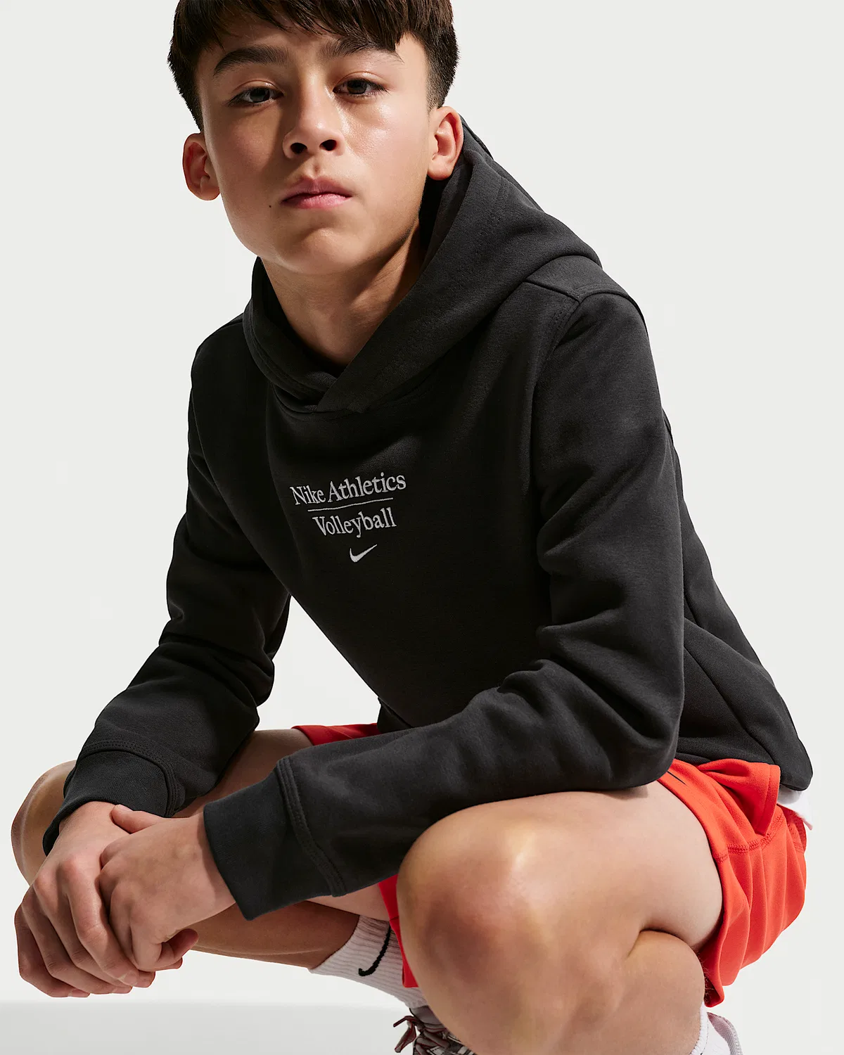 Детская толстовка Nike Volleyball Pullover Hoodie, Black — фото 3