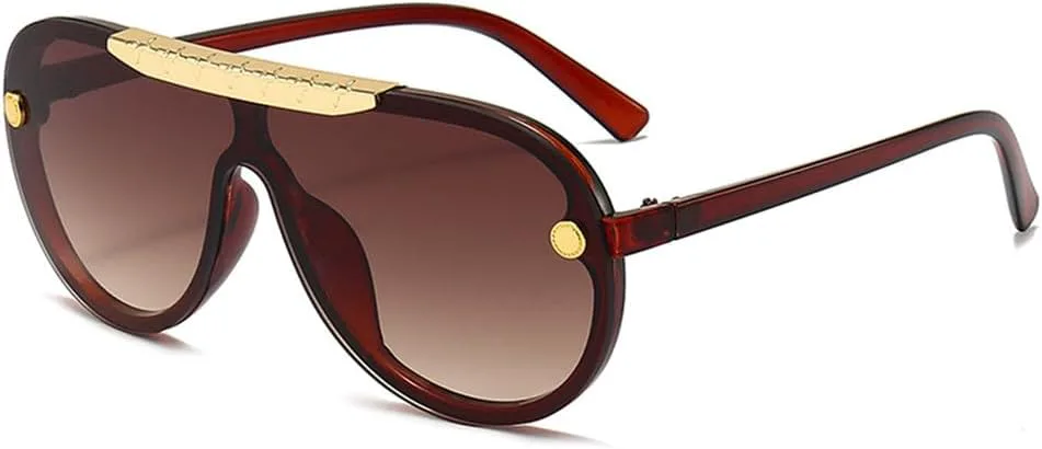 

Солнцезащитные очки в стиле стимпанк с крупной оправой, женские и мужские солнцезащитные очки, цельные солнцезащитные очки, защищающие от ветра HCPIHF, 5