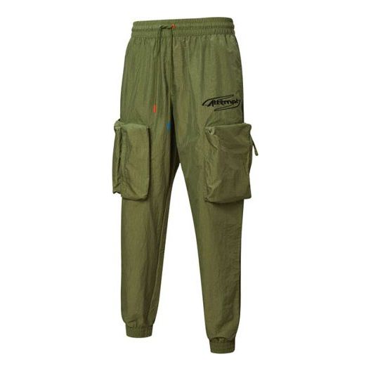

Повседневные брюки PUMA x ATTEMPT Crossover Casual Drawstring Woven Long Pants Green 598944-75
