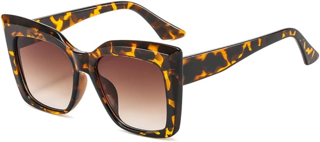 

Модные женские солнцезащитные очки «кошачий глаз» с градиентным переходом цвета и декоративным узором, в стиле ретро для пляжной вечеринки, защита от УФ-излучения UV400 TVTBBVV, C5