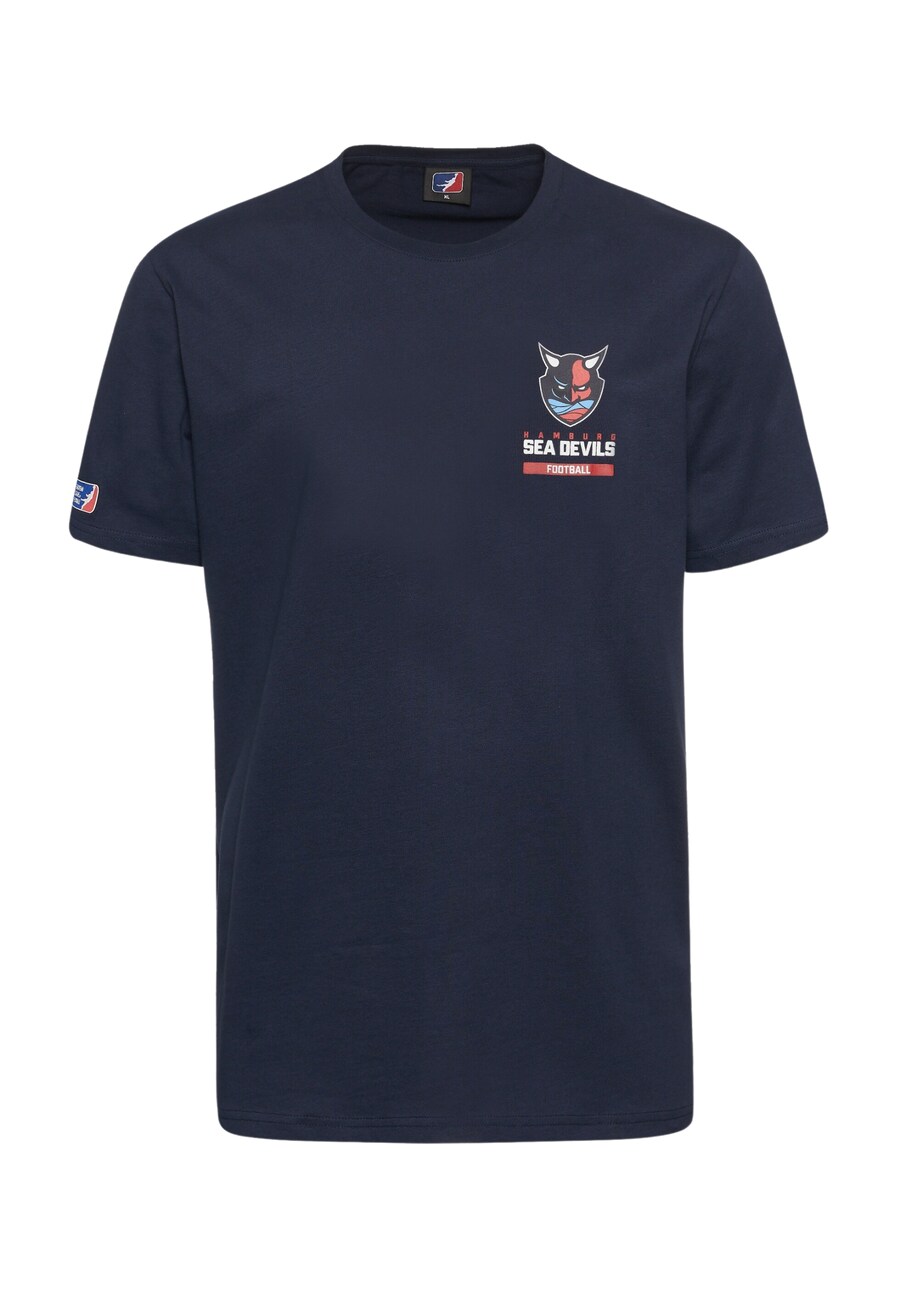 

Футболка DEF Shirt Hamburg Sea Devils Essential, цвет navy/azure