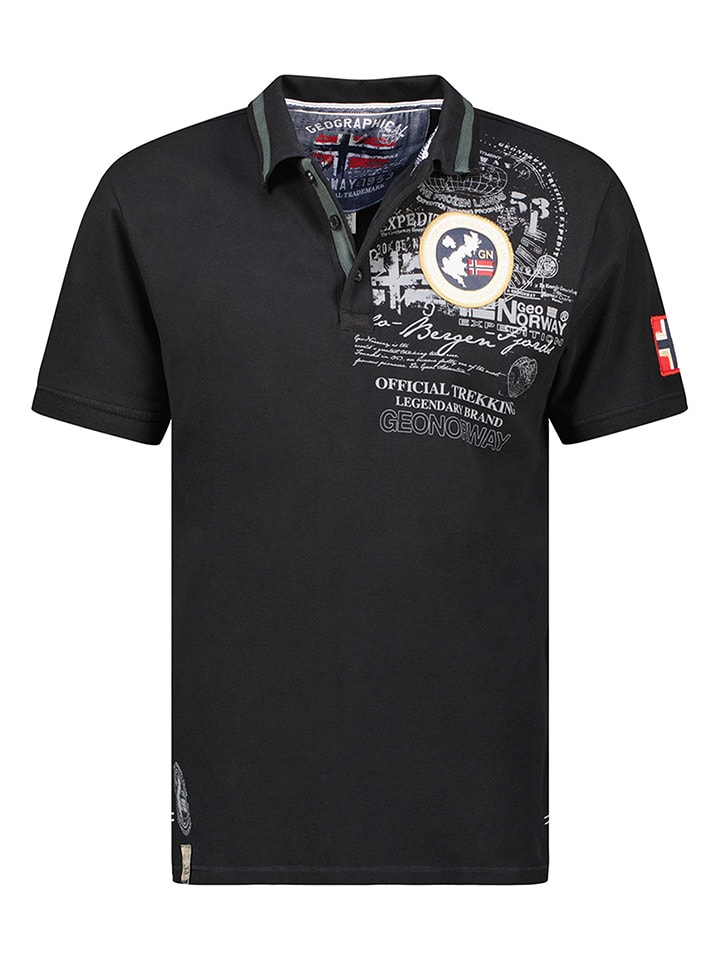 

Футболка поло Karuen Geographical Norway, черный
