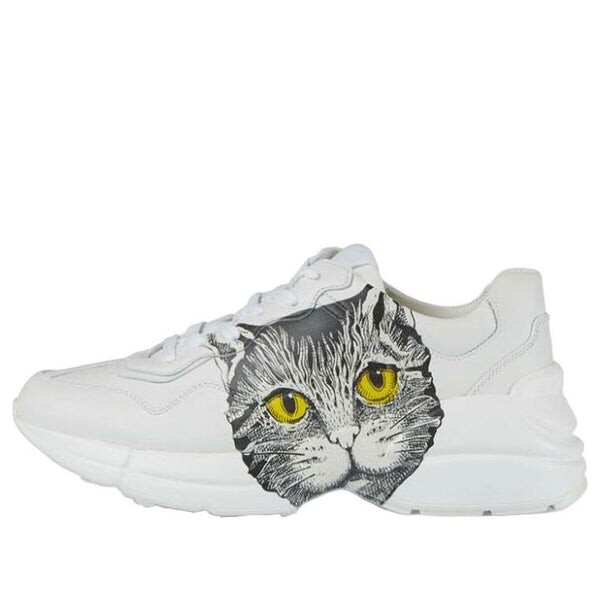 Кроссовки rhyton 'mystic cat - white' Gucci, белый