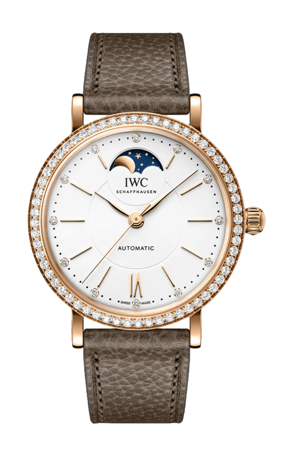 

Часы Iwc Schaffhausen Portofino с розовым золотом и бриллиантами 37 мм