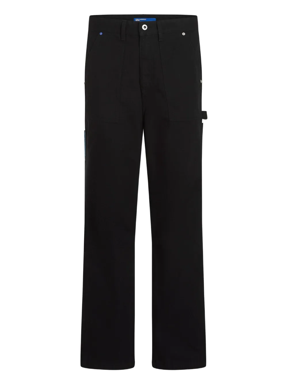 

Прямые джинсы из хлопка Karl Lagerfeld Jeans, черный