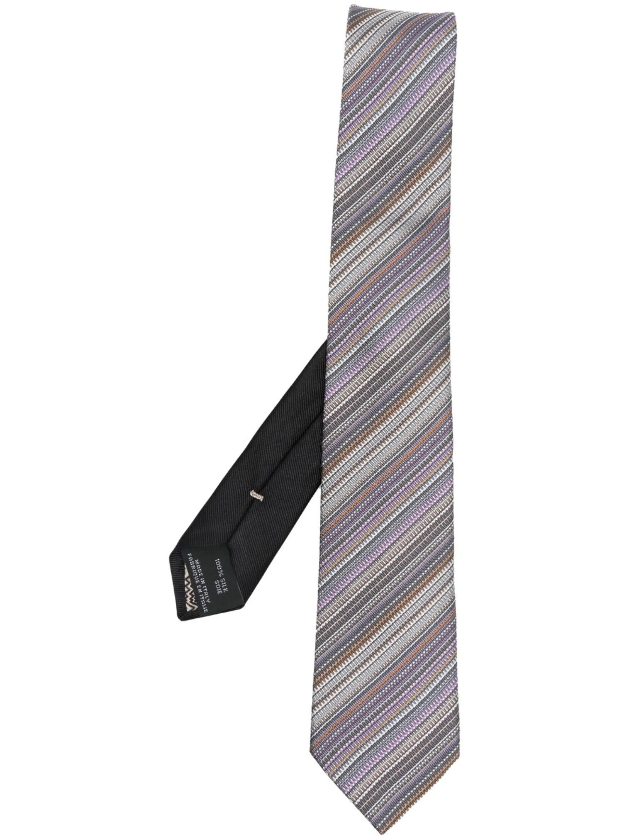 

Галстук в диагональную полоску Missoni, фиолетовый