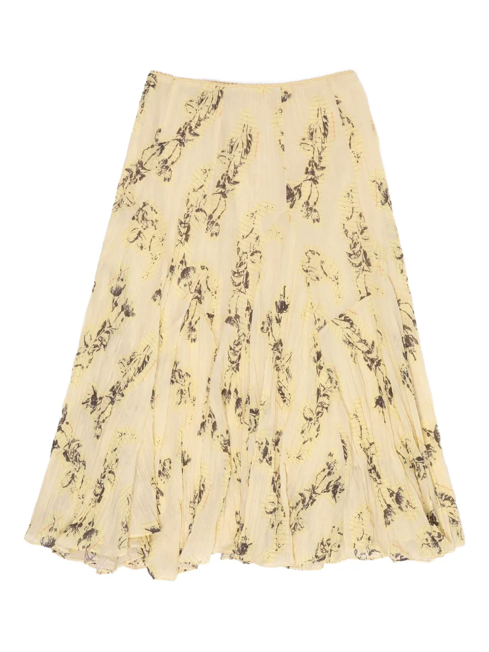 

Юбка миди с принтом Notebook Bimba y Lola, желтый