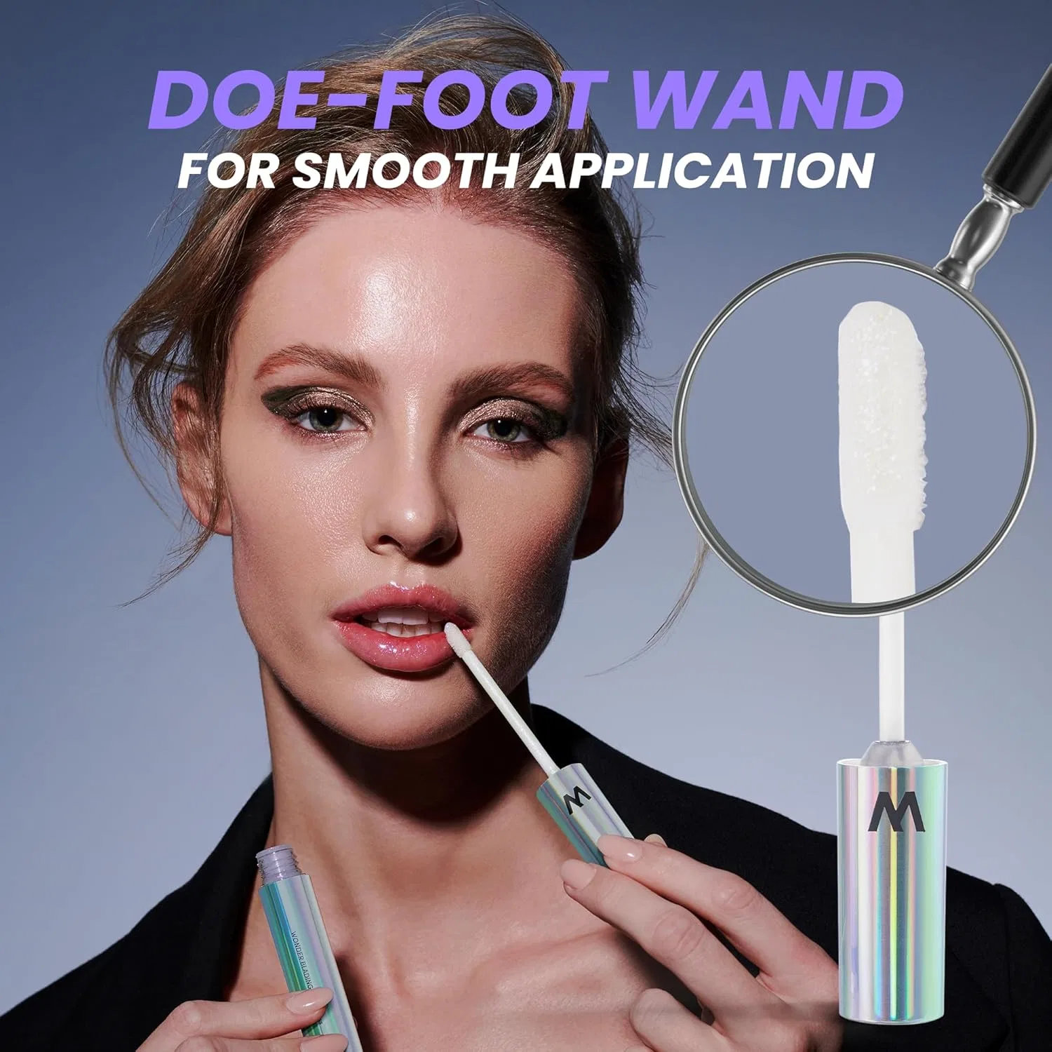 Блеск для губ Wonderskin Wonder Blading Top Gloss Wonderskin, Holographic — фото 3