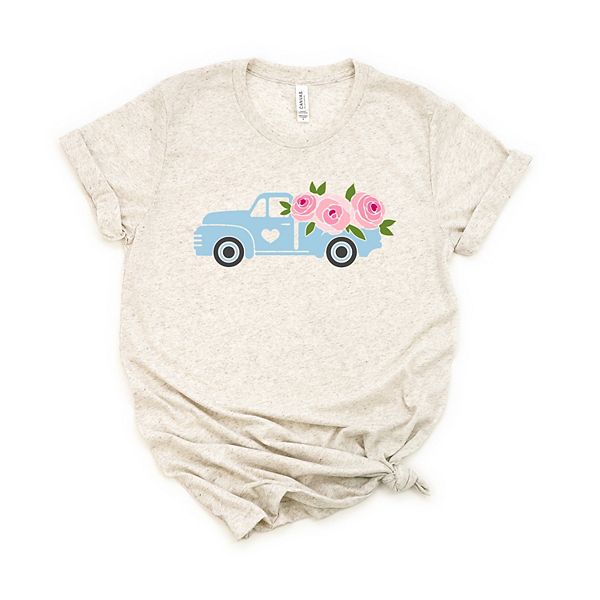 

Футболка с коротким рукавом Spring retro truck with flowers Simply Sage Market, Oatmeal, Серый, Футболка с коротким рукавом Spring retro truck with flowers Simply Sage Market, Oatmeal