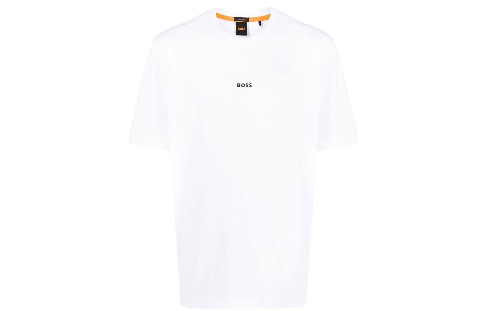 

Футболка с принтом логотипа Boss HUGO BOSS Белая