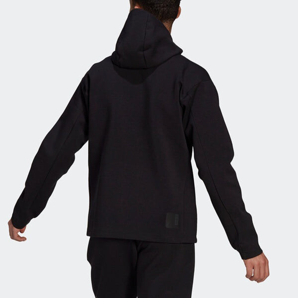 Куртка adidas Wj Jkt Warm Casual Sports Hooded Jacket Black, черный — фото 4