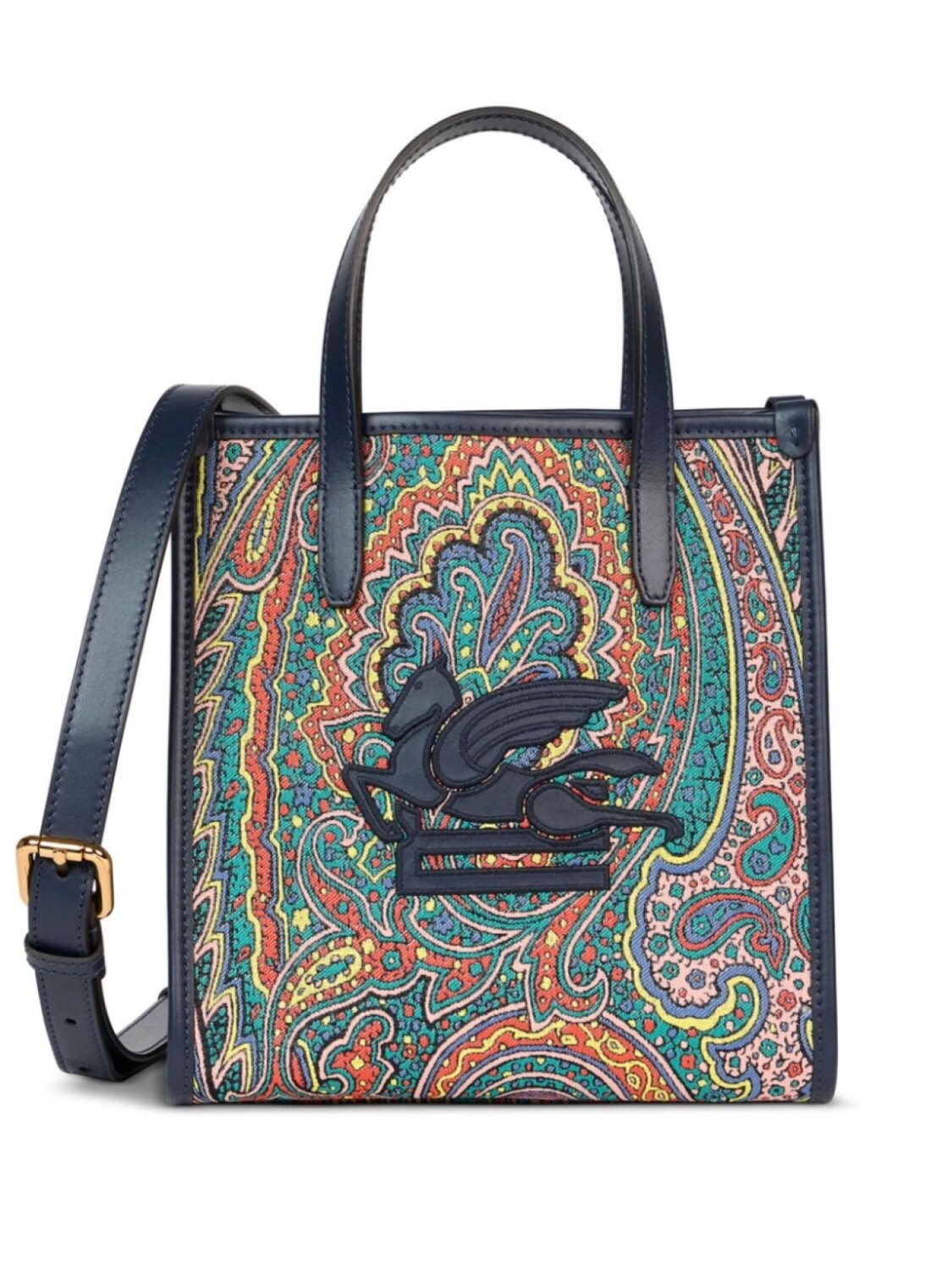 

Маленькая сумка-тоут ETRO Love Trotter, синий
