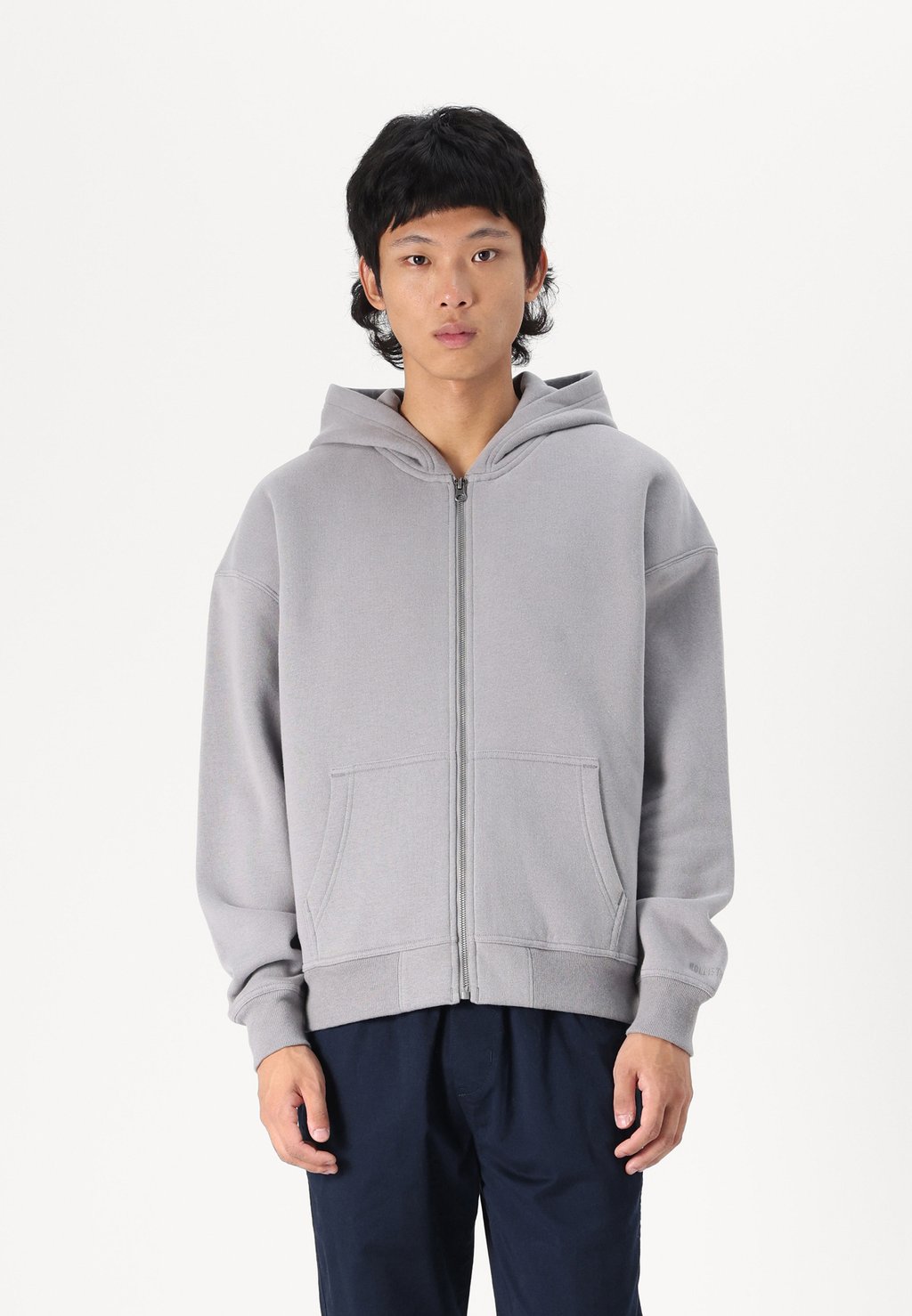 

Толстовка на молнии BOXY COZY Hollister Co., серый