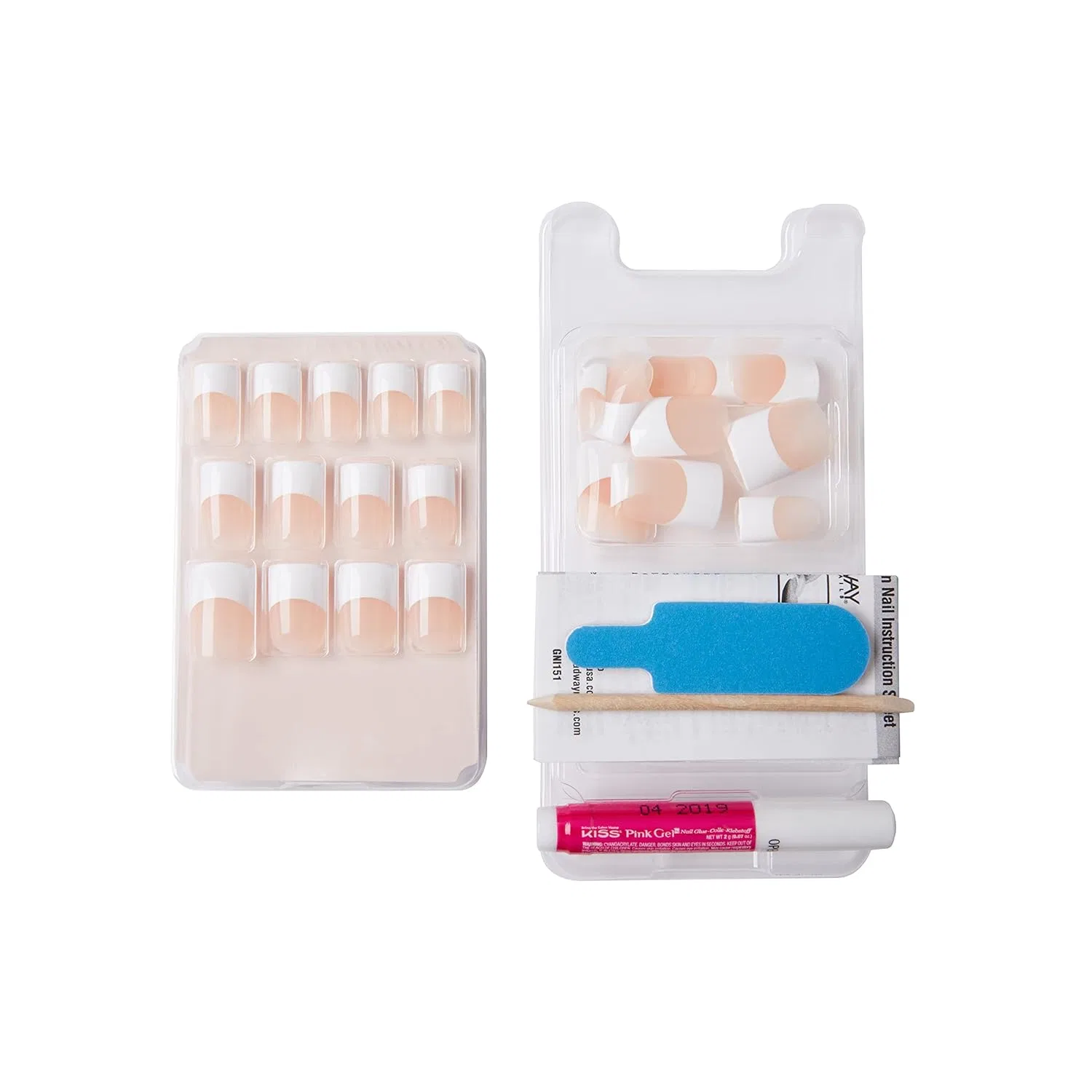 Набор акриловых накладных ногтей «Simple Life» от KISS Salon Acrylic FN Kit Kiss, Peach — фото 4
