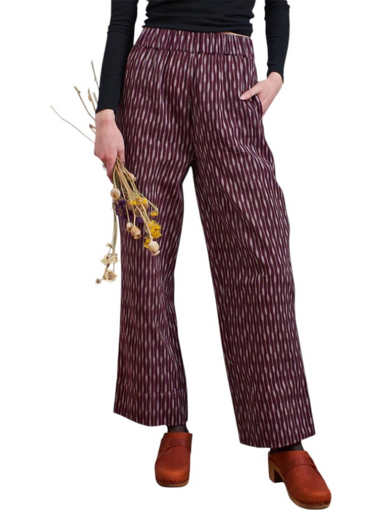 

Брюки Rosie в цвете Plum Ikat Mata Traders