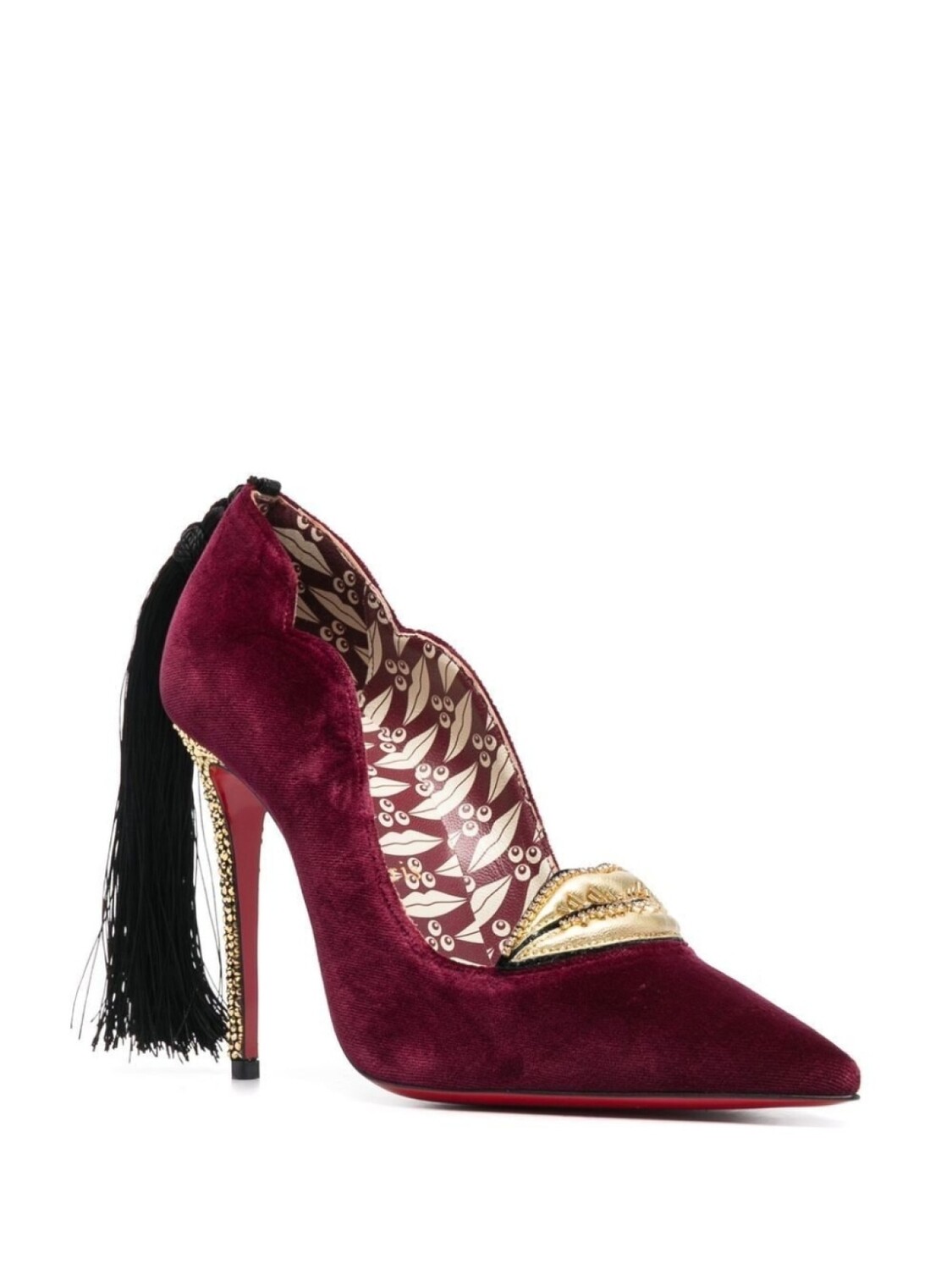 Christian Louboutin туфли с кисточками, красный — фото 2