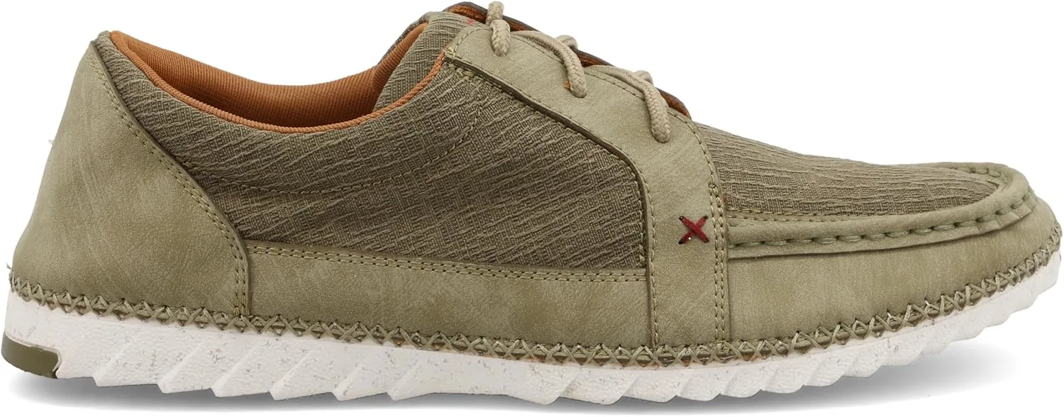 Мужские лоферы Twisted X Zero-X Chukka Driving Moc - кожаные лоферы с ручной обработкой натуральной кожи, алоэ — фото 4