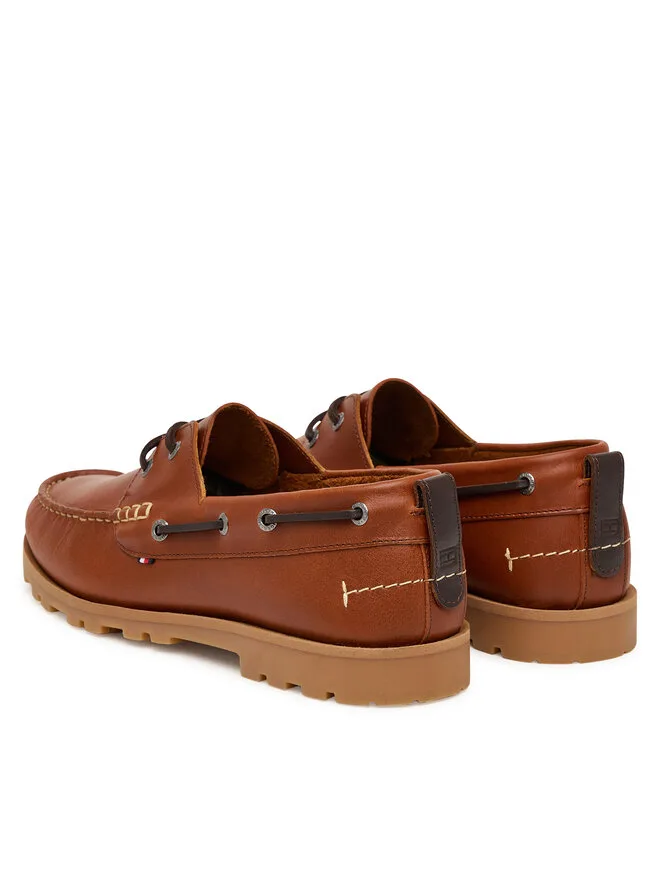 Tommy Hilfiger Мокасины Light Lth FM0FM05746 коричневые — фото 3