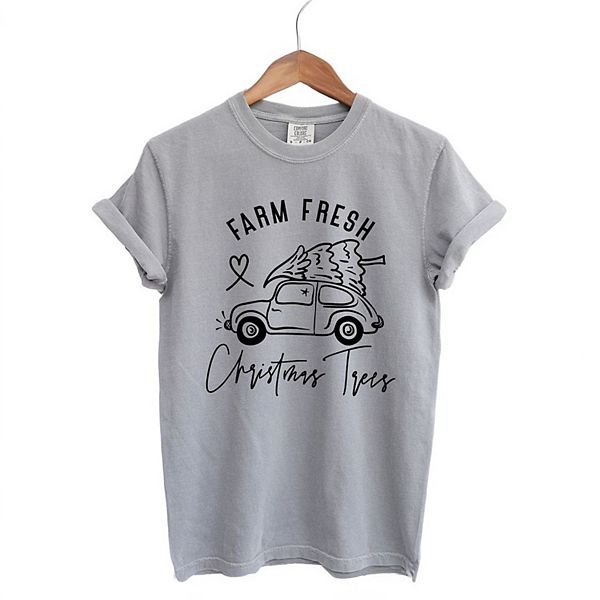 

Футболка Farm Fresh Christmas Trees Car Garment Dyed Simply Sage Market, Grey, Серый, Футболка Farm Fresh Christmas Trees Car Garment Dyed Simply Sage Market, Grey