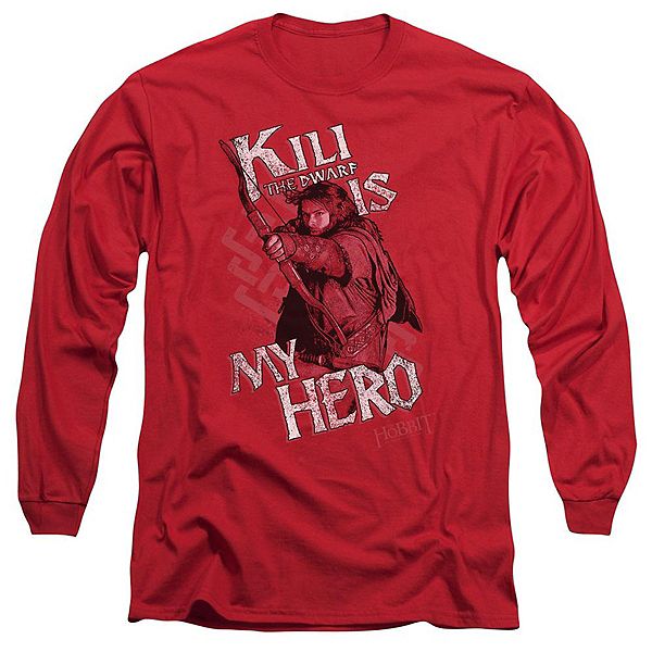 

Футболка с длинным рукавом the hobbit kili is my hero Licensed Character