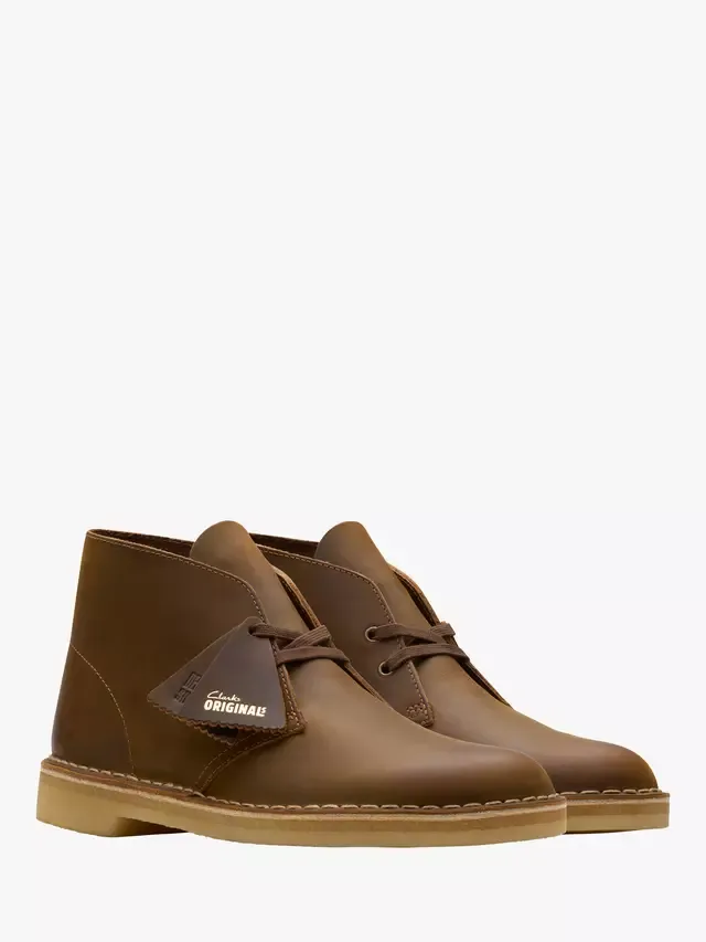 Оригинальные кожаные ботинки Desert Boots, обработанные пчелиным воском Clarks — фото 4