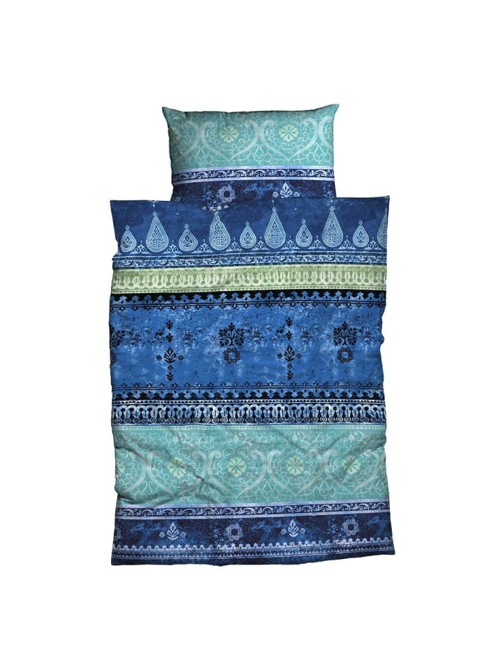 

Постельное белье Traumschlaf Indi blau, цвет blau türkis