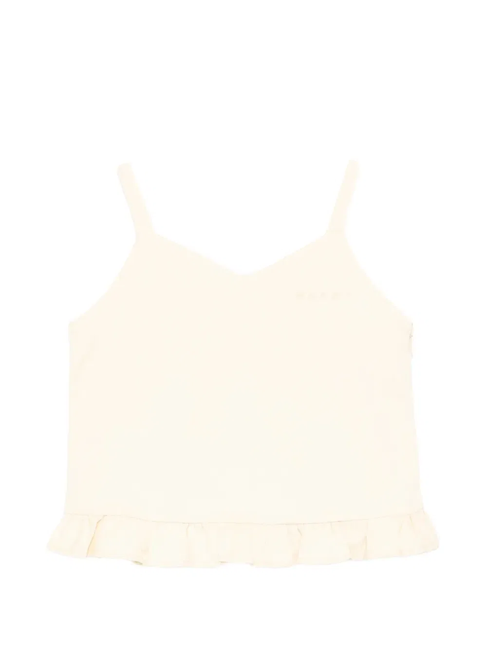 Блузка с оборками Marni Kids, нейтральный