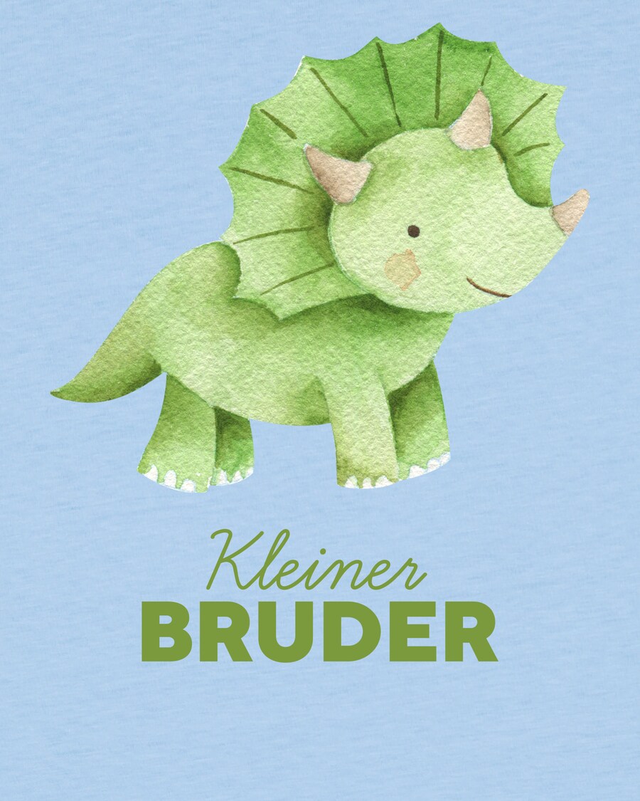 Рубашка watabout.kids Dinosaurier 01 Kleiner Bruder, светло-голубой — фото 4