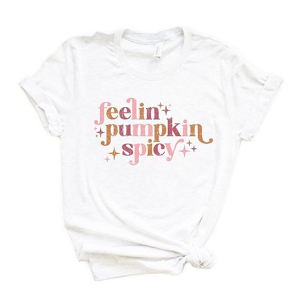 

Футболка с принтом Feelin pumpkin spicy Simply Sage Market