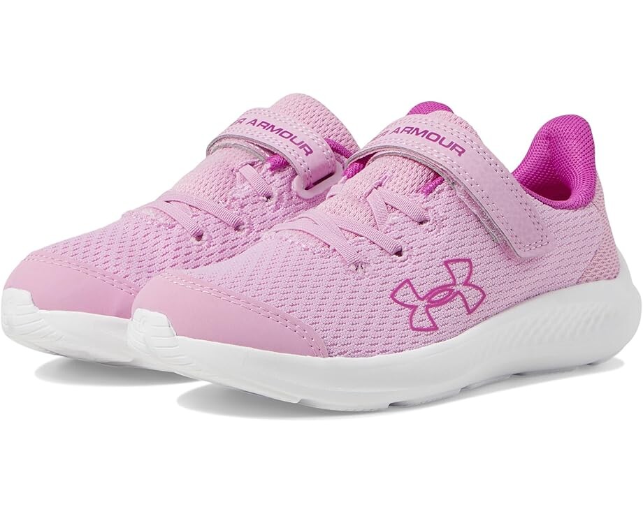 

Кроссовки Under Armour Kids Pre School Pursuit 3 Big Logo Alternate Closure, цвет Stellar Pink/Vivid Magenta/Vivid Magenta