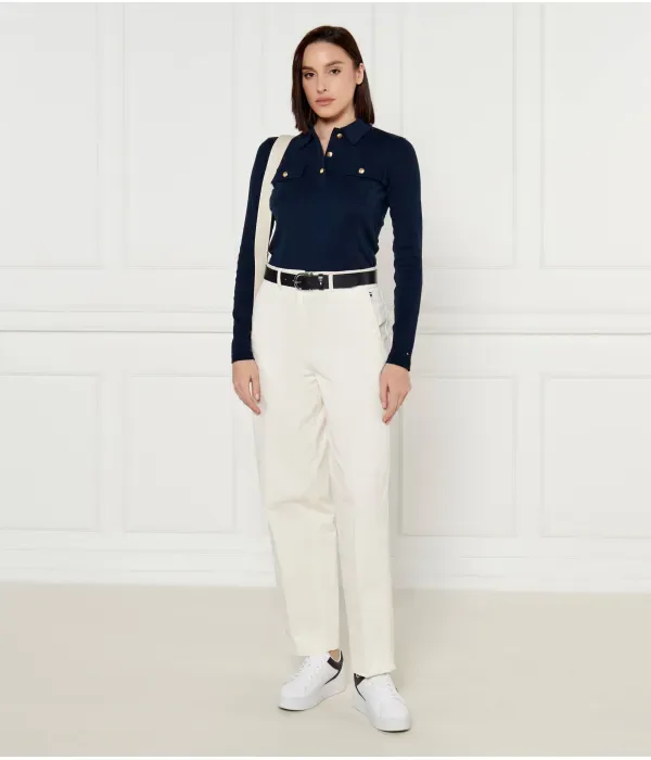 Джинсы BARREL boyfriend fit Tommy Hilfiger, экрю — фото 2