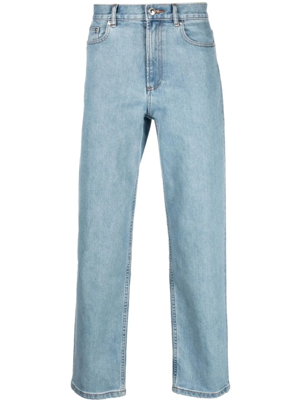 

A.P.C. прямые джинсы с эффектом потертости, синий