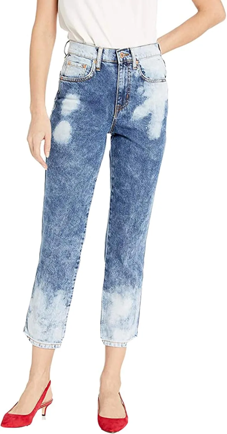 

Ella Moss женские джинсы с высокой талией и прямыми штанинами